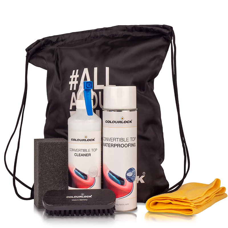 Convertible top cleaning and care kit